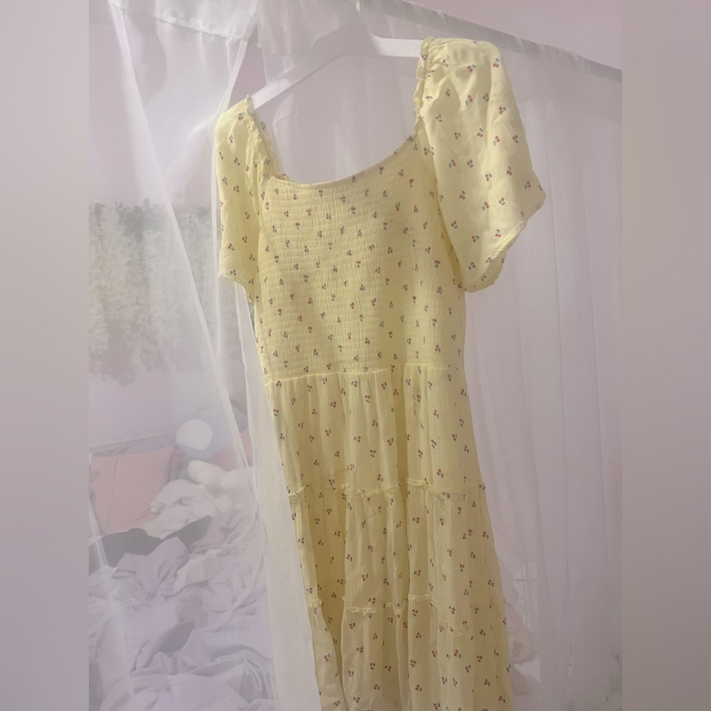 Art Class Yellow Cherry Girls Dress